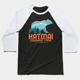 Katmai National Park Alaska Baseball T-Shirt